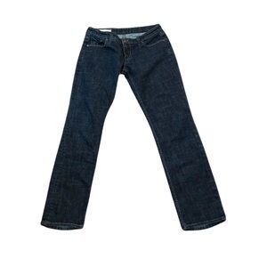 Y2K Iron Army Boot Cut Jeans | Dark Indigo Blue | Size 27